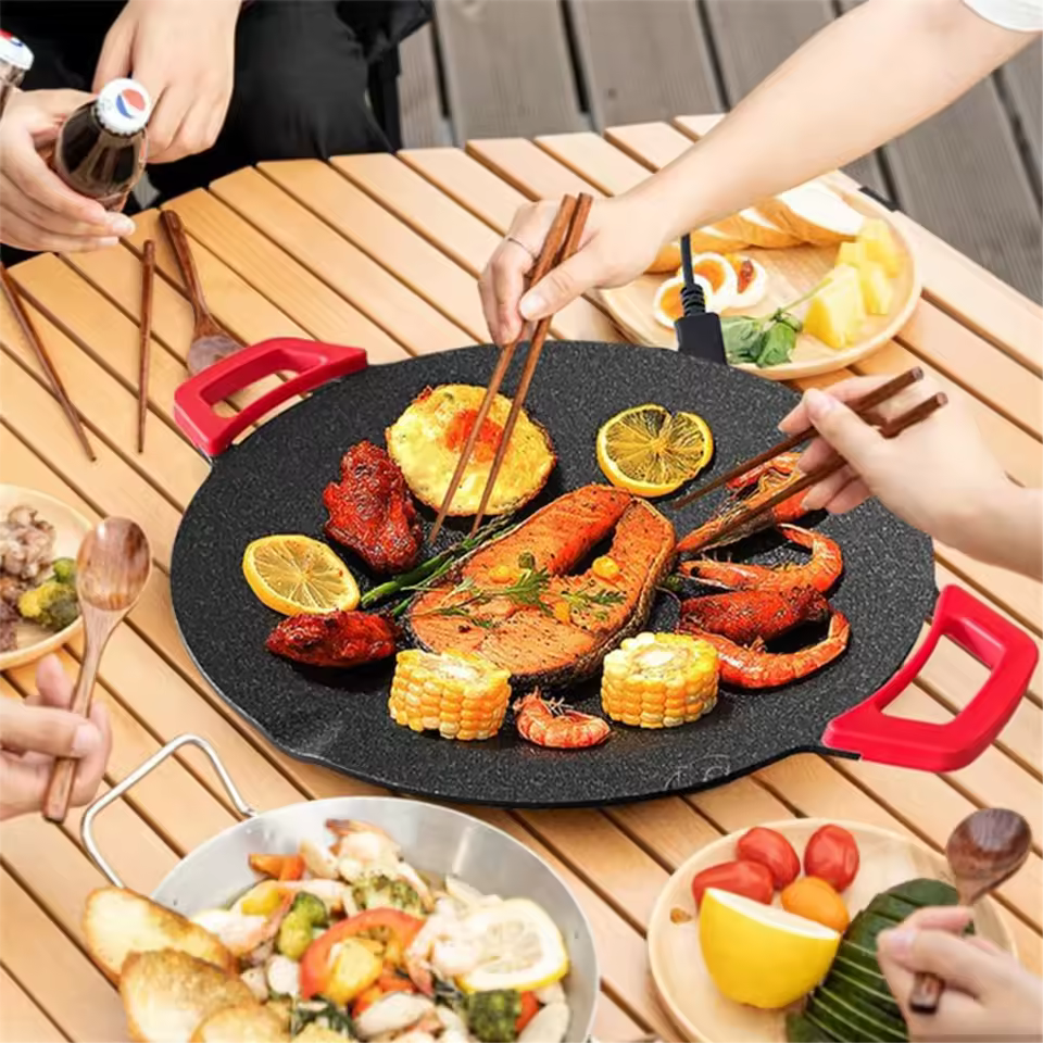 PowerGrill - Grill Elétrico Antiaderente de Pedra Vulcânica Maifan Stone - Entrega Grátis