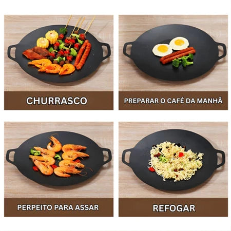 Grilux - Panela Coreana Revestimento Antiaderente Premium - Entrega Grátis