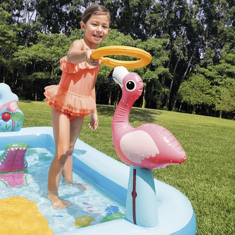 Piscina Divertida com Escorregador e Acessórios Exclusivos!