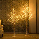 Árvore de Natal Bétula com 24 LEDs de 60 cm