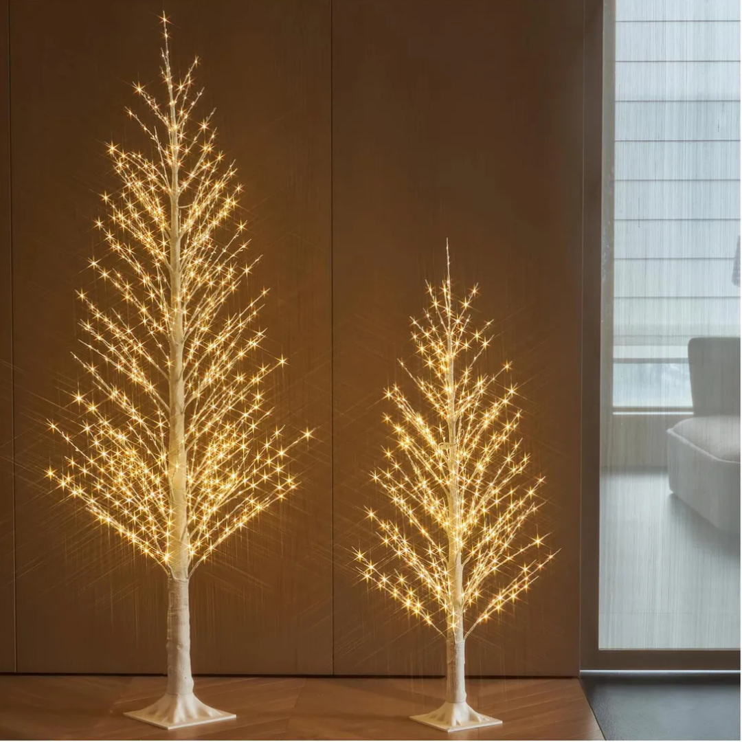 Conjunto de Luzes LED Fadas Brancas 1.80m, 1.20m, 1m, 450 LEDs - 3 em 1
