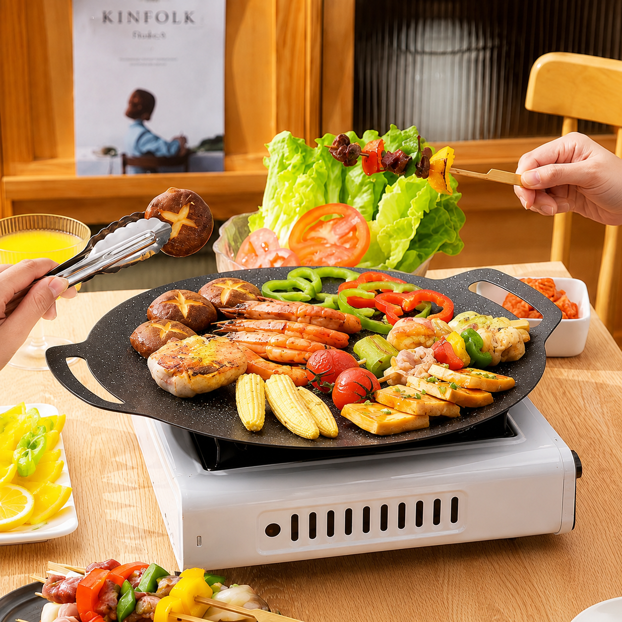 Grilux - Panela Coreana Revestimento Antiaderente Premium  - Entrega Grátis