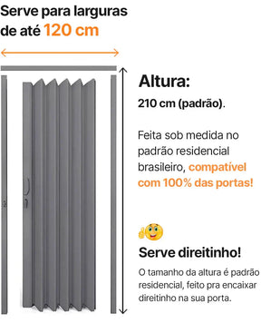 Porta Sanfonada Luxo - Super Oferta
