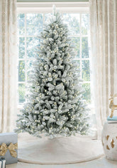 Árvore de Natal Artificial King Flock® 600 Luzes LED Branco Quente