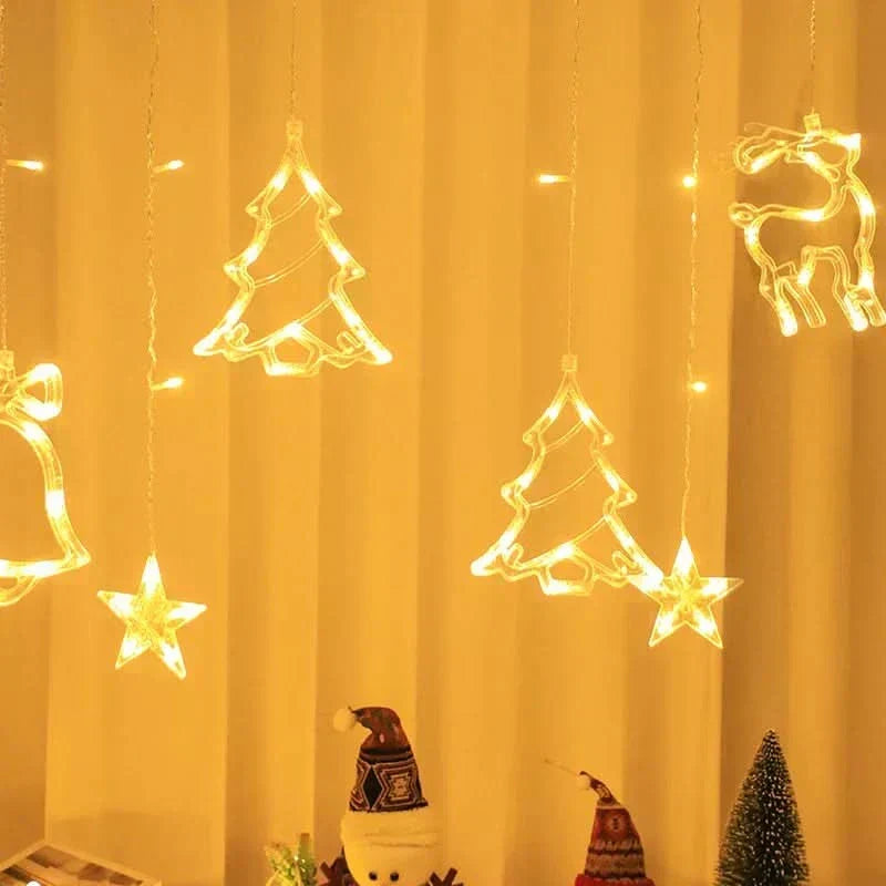 Cortina de Luzes LED Natalinas – Encanto e Magia em Sua Casa