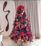 Árvore de Natal + Decoração 360º Laços Inclusa