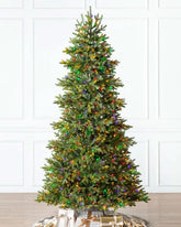 Árvore de Natal Norway Spruce com Galhos Articulados, Suporte Metálico e Micro LEDs Coloridos Embutidos