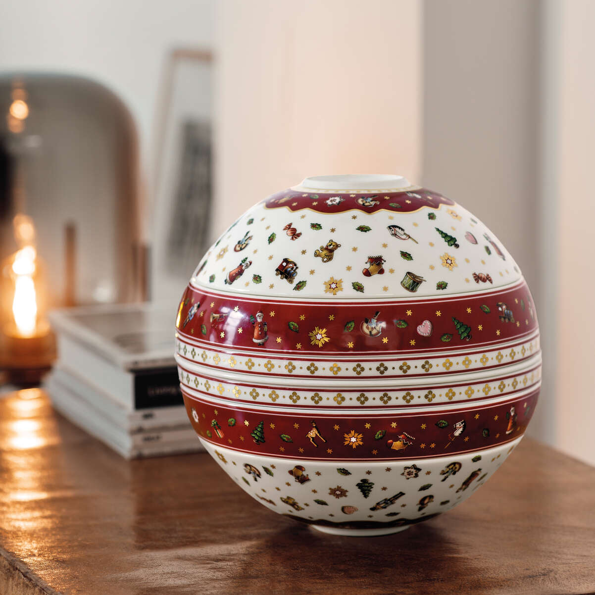 Jogo de Pratos em Porcelana 7 Peças (Edição Natal Limitada) La Boule