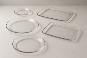 Conjunto 4 Travessas Vidro Temperado - Design Moderno