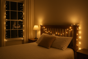 Cordão de Luzes LED 10m 100 Lâmpadas Branco Quente Decorativo