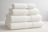 Conjunto 5 Toalhas Banho Premium Algodão Branco - 500g/m²