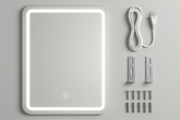 Espelho Banheiro LED 60x80cm - Iluminação Touch Moderno