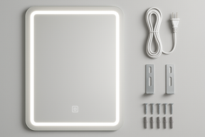 Espelho Banheiro LED 60x80cm - Iluminação Touch Moderno