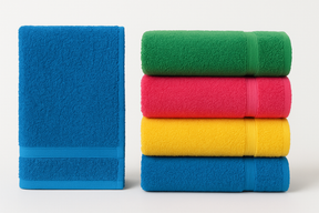 Conjunto 4 Toalhas Banho Coloridas - Cores Alegres