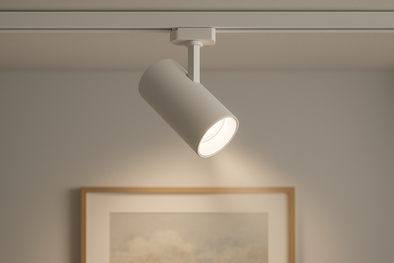 Spot LED Direcionável Branco para Trilho 12cm