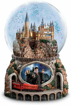Globo de Neve musical harry com Trem Giratório